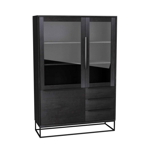 TOULON VITRINE 115 cm  zwart